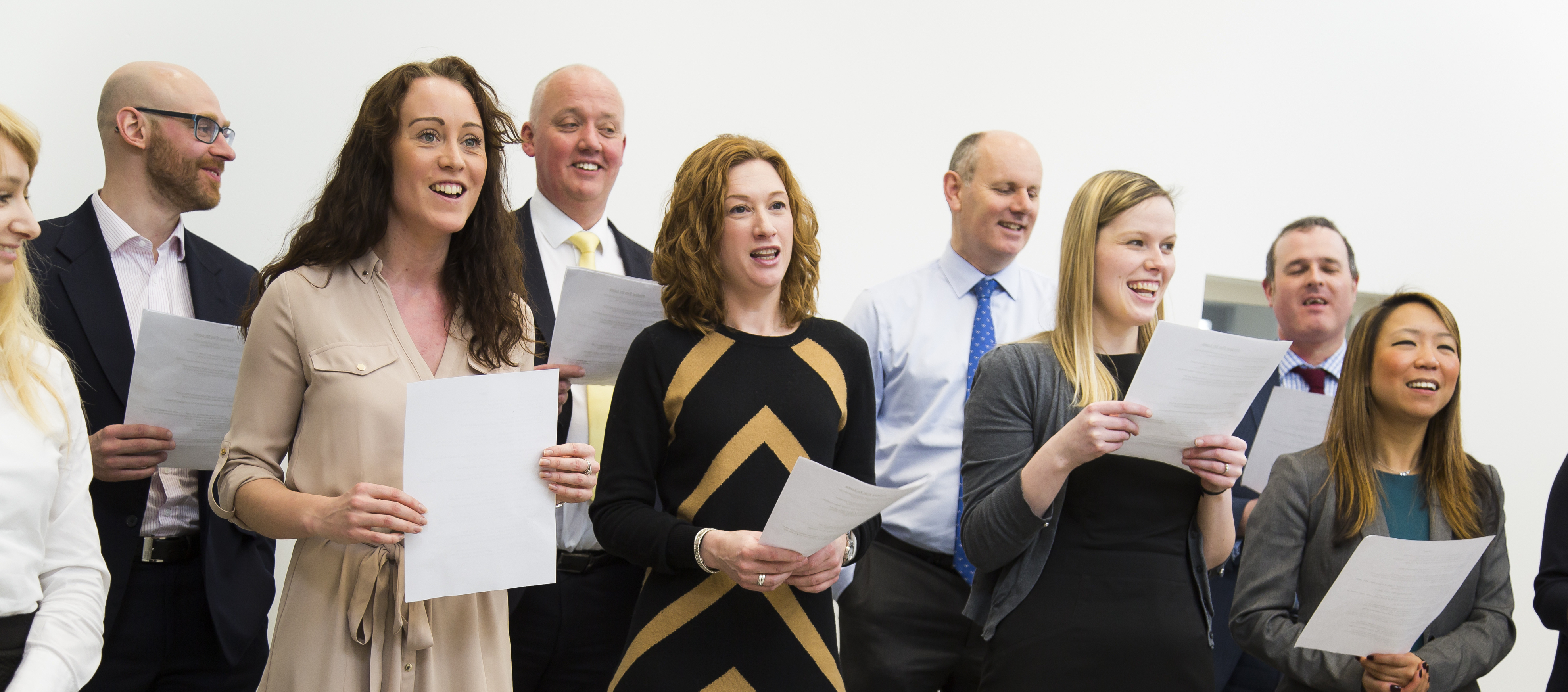 Wellington Place Workplace Choir singing