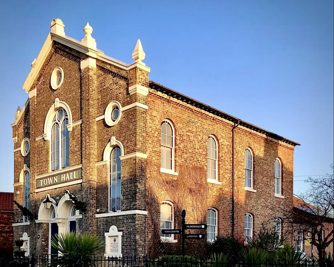 Exterior view of Selby Town Hall. Venue for Cafe Choir in Selby.